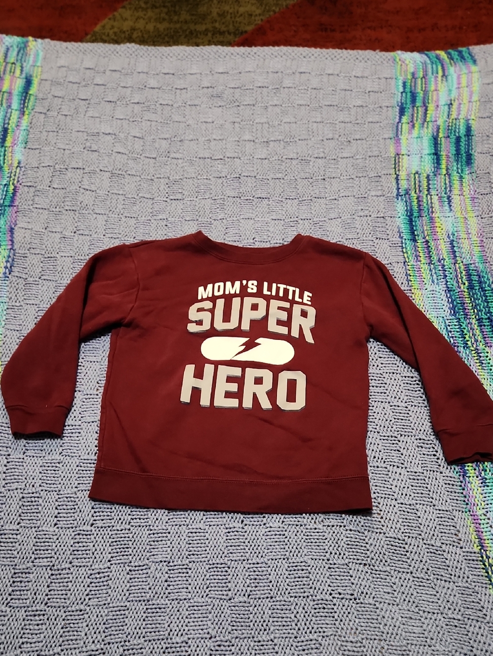 Garanimals Maroon Kids Crewneck Sweatshirt with White Text